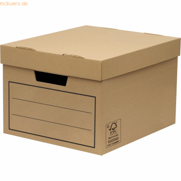 Bankers Box Aufbewahrungsbox Bankers Box 320x250x390 mm braun VE=5 Stü von Bankers Box