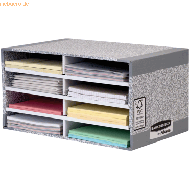 Bankers Box Schreibtischmanager A4 8 Fächer BxHxT 49x26x31cm grau Bankers Box Schreibtischmanager A4 8 Fächer BxHxT 49x26x31cm grau von Bankers Box