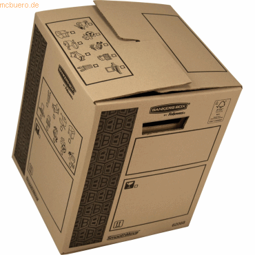 Bankers Box Transportbox Heavy Duty SmoothMove 350x370x660mm braun/sch von Bankers Box