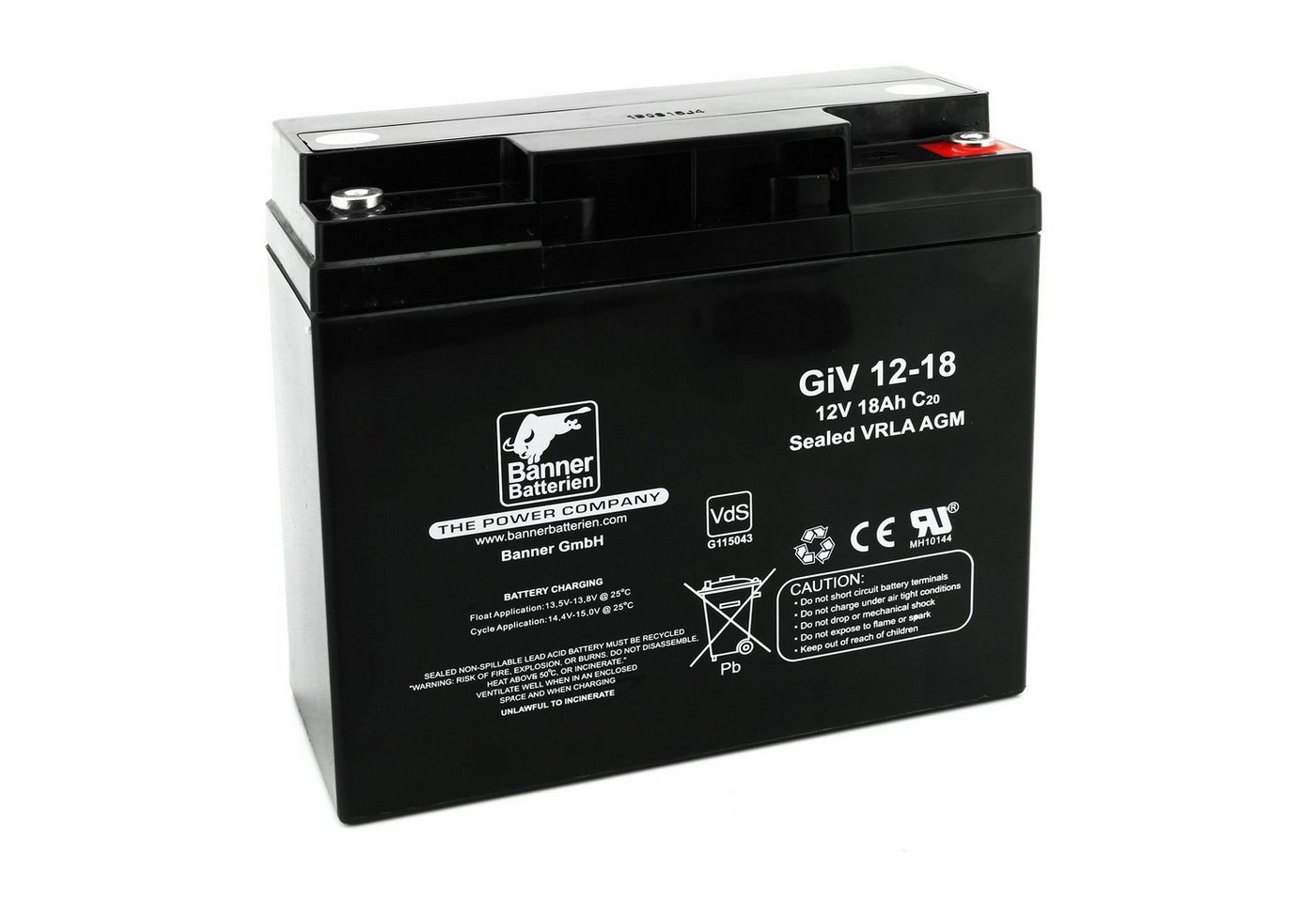 Banner Batterien Batterie Stand by Bull 12 Volt 18 Ah GIV 12-18 Batterie, 12 Volt 18 Ah GIV 12-18 von Banner Batterien