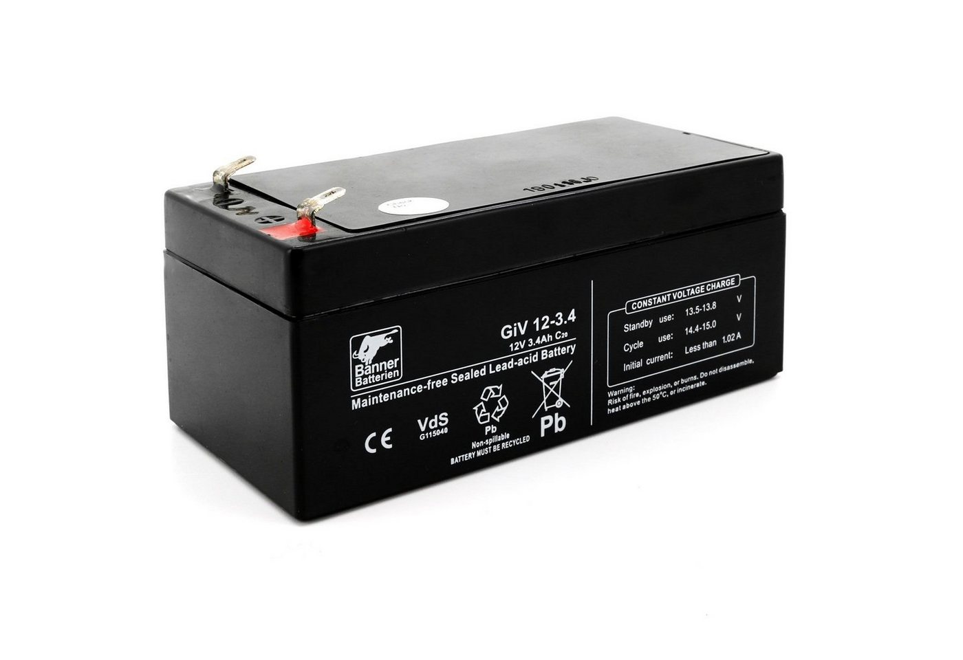 Banner Batterien Batterie Stand by Bull 12 Volt 3,4 Ah GIV 12-3.4 Batterie, 12 Volt 3,4 Ah GIV 12-3.4 Banner Batterien Batterie Stand by Bull 12 Volt 3,4 Ah GIV 12-3.4 Batterie, 12 Volt 3,4 Ah GIV 12-3.4 von Banner Batterien