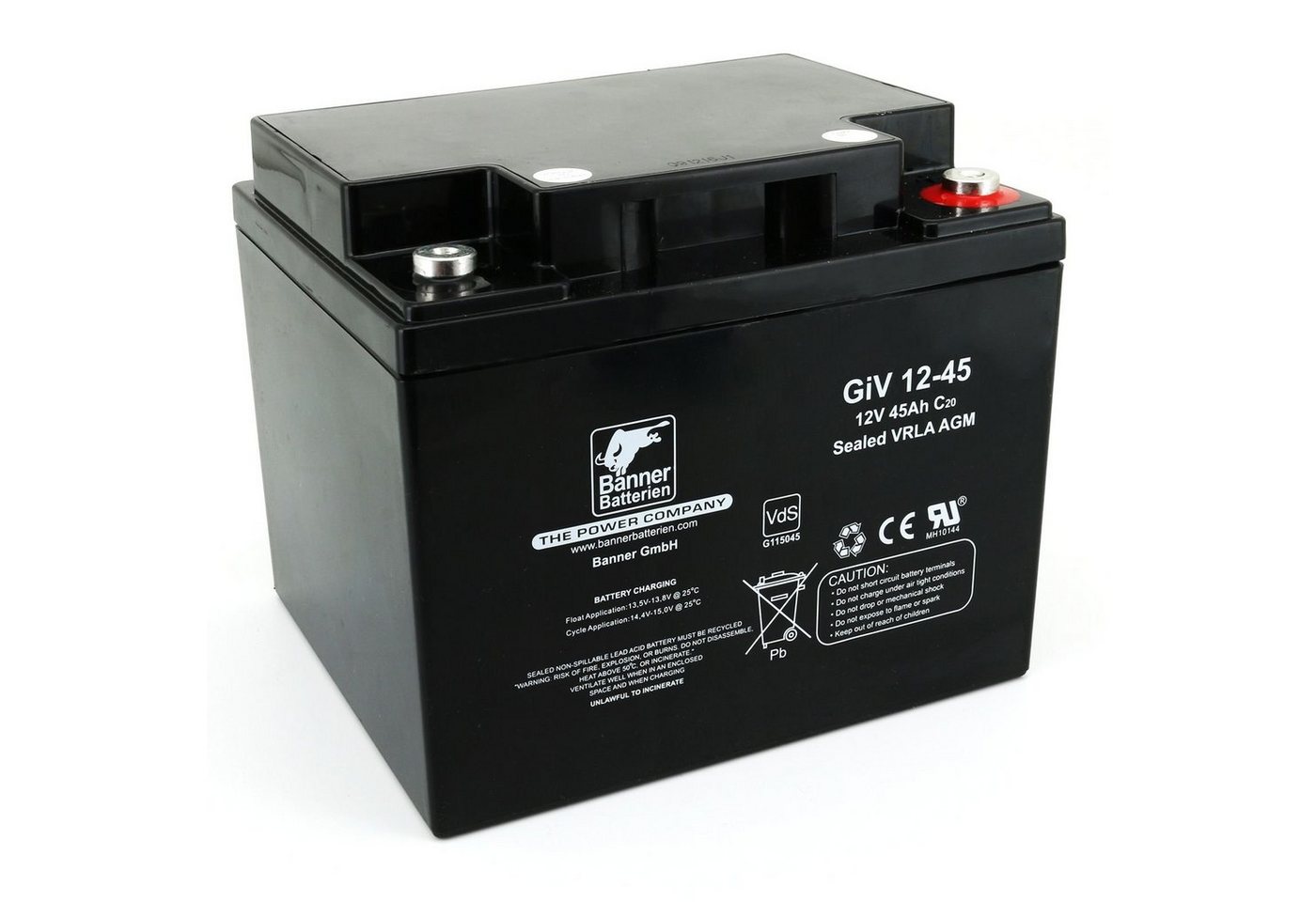 Banner Batterien Batterie Stand by Bull 12 Volt 45 Ah GIV 12-45 Batterie, 12 Volt 45 Ah GIV 12-45 von Banner Batterien