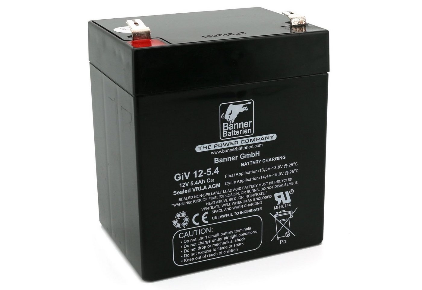 Banner Batterien Batterie Stand by Bull 12 Volt 5,4 Ah GIV 12-5.4 Batterie, 12 Volt 5,4 Ah GIV 12-5.4 von Banner Batterien