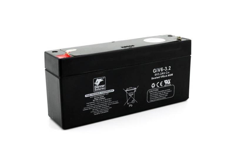 Banner Batterien Batterie Stand by Bull 6 Volt 3,2 Ah GIV 06-3.2 Batterie, 6 Volt 3,2 Ah von Banner Batterien