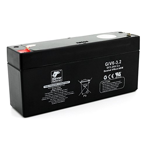 Banner Batterie Stand by Bull 6 Volt 3,2Ah Typ GiV 06-3.2 Akku Notstrombatterie Brandmeldeanlage Alarmanlage Banner Batterie Stand by Bull 6 Volt 3,2Ah Typ GiV 06-3.2 Akku Notstrombatterie Brandmeldeanlage Alarmanlage von Banner