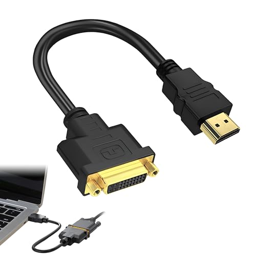 Bansusu 1 x DVI-auf-HDMI-Kabel, bidirektionales HDMI-zu-DVI-Kabel, Hochgeschwindigkeits-Adapterkabel, unterstützt 1080p, Full-HD-Adapter, kompatibel mit Raspberry Pi, Roku, Xbox One, PS4, PS3 Bansusu 1 x DVI-auf-HDMI-Kabel, bidirektionales HDMI-zu-DVI-Kabel, Hochgeschwindigkeits-Adapterkabel, unterstützt 1080p, Full-HD-Adapter, kompatibel mit Raspberry Pi, Roku, Xbox One, PS4, PS3 von Bansusu