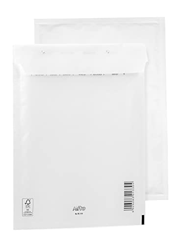 10 Luftpolsterumschläge Polsterumschlag Versandtaschen Bantex E5 (240 x 275 mm) 15/E, Weiß, mit Selbstklebeverschluss von Bantex