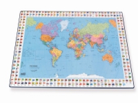 Bantex 100551500, 630 mm, 440 mm, Welt, Politische Karte, Kunststoff, Mehrfarben von Bantex