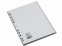 Plastregister Bantex A4 grå 1-100 von Bantex