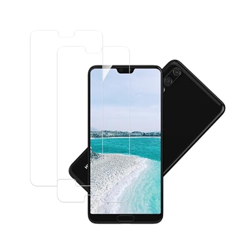 Banuyaw für Panzerglas Huawei P20 Pro Schutzfolie, für Huawei P20 Pro Folie, 9H Härte Huawei P20 Pro Panzer Schutz Glas, [Fingerabdrucksensor][Blasenfreie][Kratzfest][2 Stück] von Banuyaw