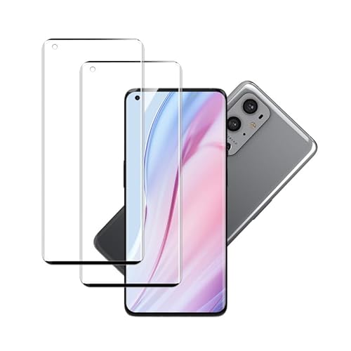Banuyaw für Panzerglas OnePlus 9 Pro Schutzglas, für 9H Kratzfest Schutzfolie OnePlus 9 Pro Folie, 2 Stück Ultra HD Displayschutz Blasenfrei Screen Protector von Banuyaw