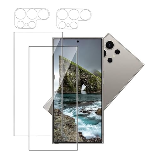Banuyaw für Samsung Galaxy S24 Ultra Schutzfolie Samsung S24 Ultra Panzerglas Kameraschutz, für Sensitive Touch Galaxy S24 Ultra Folie 9H Kratzfest Ultra HD S24 Ultra 5G Displayschutz, 2+2 Stück Banuyaw für Samsung Galaxy S24 Ultra Schutzfolie Samsung S24 Ultra Panzerglas Kameraschutz, für Sensitive Touch Galaxy S24 Ultra Folie 9H Kratzfest Ultra HD S24 Ultra 5G Displayschutz, 2+2 Stück von Banuyaw