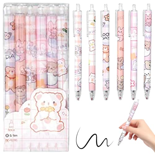6pcs niedliche Stifte für Mädchen, Kawaii Stifte süßer Cartoon 0, 5 mm Gel Stiftkochschule für Jungen Büro Mädchen, 0, 5 mm 6pcs niedliche Stifte für Mädchen, Kawaii Stifte süßer Cartoon 0, 5 mm Gel Stiftkochschule für Jungen Büro Mädchen, 0, 5 mm von Banziaju
