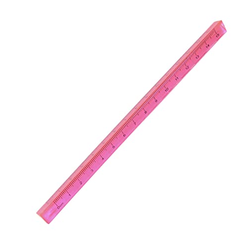 Dreieckiges Lineal, Dreieckiges Lineal 15cm Plastik Lineal Praktisch Student Schreibwaren Zwei Skalen Messwerkzeug Büro Schule Zubehör Zufällige Farbe Lineal von Banziaju