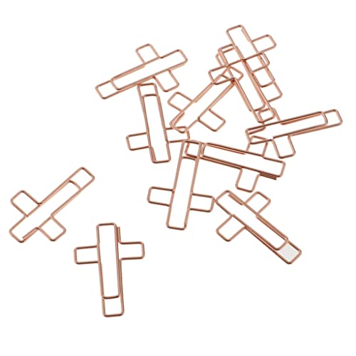 10 Kreuzförmige Büroklammern Motiv Heftklammern aus aus Note Papierklammern Set Lesezeichen von Baoblaze