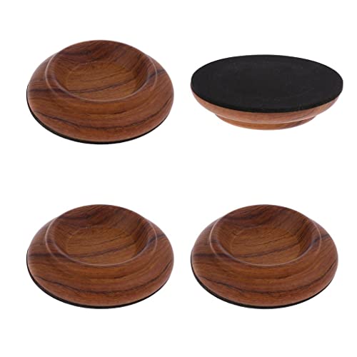 2 Paar Klavier Caster Cup Pad Klavier, Klavieruntersetzer für Klavier und, 2 von Baoblaze