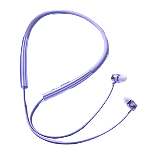 Baoblaze Headset Drahtlose Kopfhörer Stereo Kopfhörer mit Nackenbügel, Lila von Baoblaze