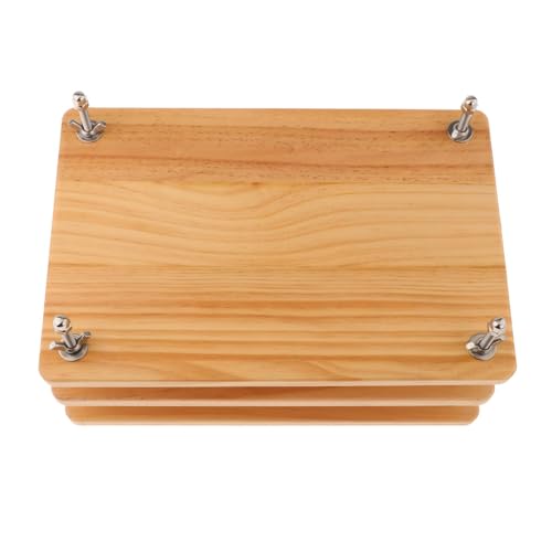 Baoblaze Holzbuchpressen, Buchbindewerkzeug Stabile Bindemaschine Buchbindepressen für die DIY-Buchbindung auf dem Schreibtisch, Karton von Baoblaze