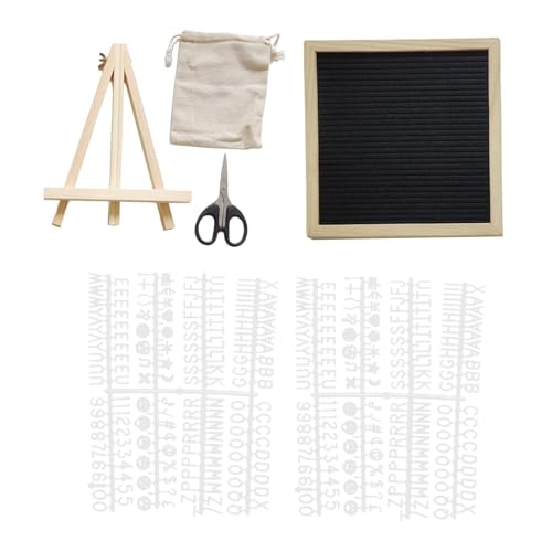Baoblaze Letter Board Changable Message Board Changable Sign Boards mit Buchstaben, Zahlen und Symbolen Schreibtischverzierung für Büro, Schwarz von Baoblaze