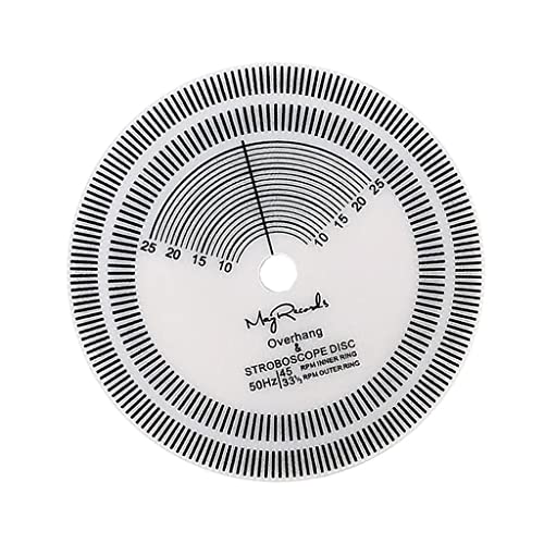 Baoblaze Schallplatten-Drehzahlmesser Stroboskop-Scheibe Schallplatten-Winkelmesser Plattenspieler für Einstellwerkzeug von Baoblaze