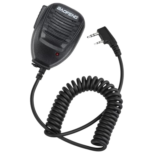 BAOFENG Funkgerät Lautsprecher Mikrofon Lautsprechermikrofon für UV5R/UV5R+Plus/UV5RA/UV5RA Plus/UV5RB/UV5RC/UV5RE/UV5RE Plus/UV3R Plus/BF-888s 28-020-112-01 von Baofeng