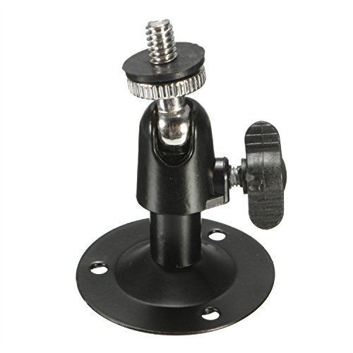 Schwarz Mini Metall Kamerahalterung Wandhalterung Decken für CCTV Kamera Stativ Schwarz Mini Metall Kamerahalterung Wandhalterung Decken für CCTV Kamera Stativ von Baogu