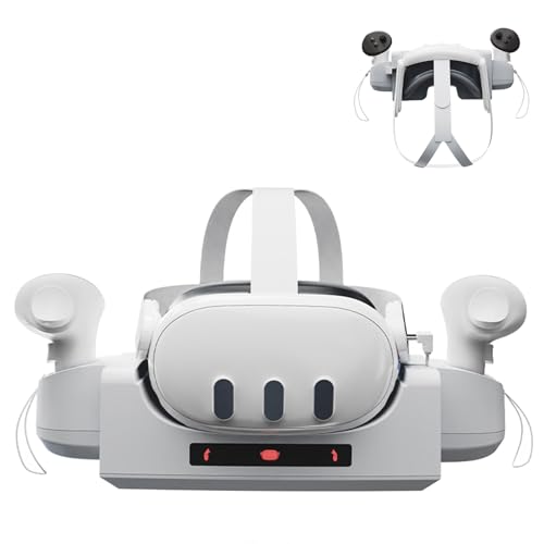 Baomaeyea Ladestation für Meta Quest 3, Ladestation Ständer kompatibel mit Meta Quest 3 VR Headset und Touch Controllern, VR Headset & Controller Display-Halterung, VR Brillenorganizer Rack von Baomaeyea