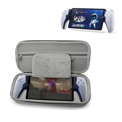 Baomaeyea Tragetasche für Playstation Portal™ Remote Player-PlayStation5,Kompatibel mit Playstation Portal Remote Player Gaming-Konsole Portable Eva stoßfest Harter Travel Case Aufbewahrung (grau) von Baomaeyea