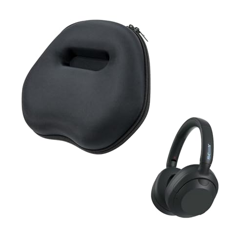Baomaeyea Tragetasche für Sony ULT WEAR Kopfhörer, EVA-Schutzhülle zur Aufbewahrung von Sony ULT WEAR kabellosen Kopfhörern mit Geräuschunterdrückung, mit Zubehör-Netztasche (schwarz) von Baomaeyea
