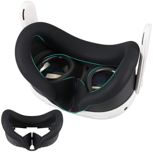 Baomaeyea Silikon-Augenmaske für Meta Quest 3, schweißfest und lichtdicht Silikon Maske VR Zubehör, komfortable Erfahrung, helfen Sie genießen immersive Virtual Reality Baomaeyea Silikon-Augenmaske für Meta Quest 3, schweißfest und lichtdicht Silikon Maske VR Zubehör, komfortable Erfahrung, helfen Sie genießen immersive Virtual Reality von Baomaeyea