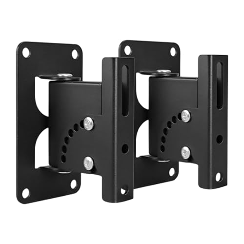 BaotyJie 2 Stücke Lautsprecher Wandhalterung Deckenmontage -Klammer Dreh- und Kippeisen -Audio -Stütze Wandmontage Lautsprecherhalterung für KTV von BaotyJie