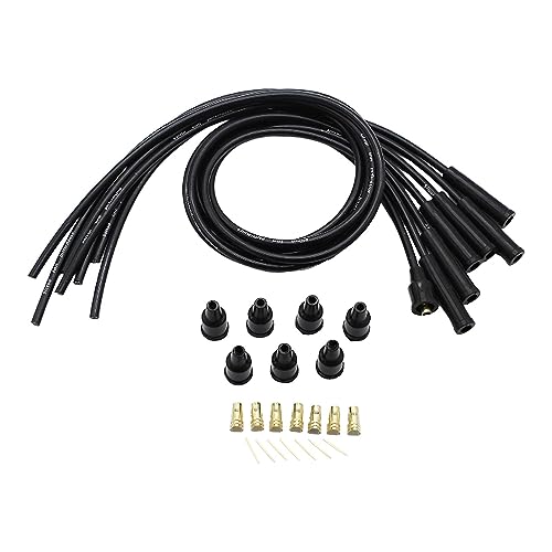 BaotyJie 8 Mm HT Zündkabel in Schwarz für Oldtimer mit 6 Zylindern BaotyJie 8 Mm HT Zündkabel in Schwarz für Oldtimer mit 6 Zylindern von BaotyJie