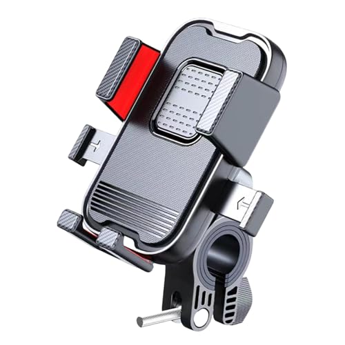 BaotyJie Generische Motorrad-Telefonhalterung, Smartphone-Clip, stoßfest, stabil, 360° drehbar, Anti-Verwacklungs-Fahrradtelefonhalter für Fahrer, Am Lenker Rot BaotyJie Generische Motorrad-Telefonhalterung, Smartphone-Clip, stoßfest, stabil, 360° drehbar, Anti-Verwacklungs-Fahrradtelefonhalter für Fahrer, Am Lenker Rot von BaotyJie