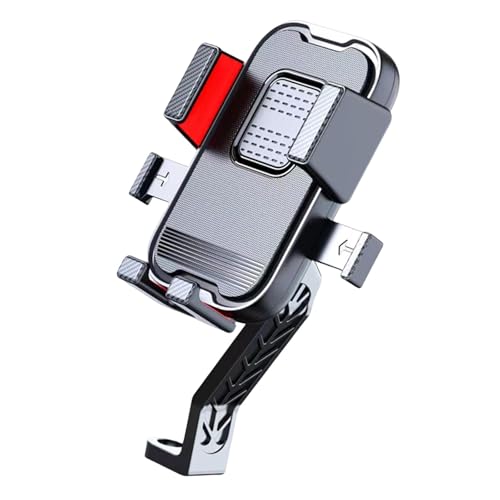 BaotyJie Generische Motorrad-Telefonhalterung, Smartphone-Clip, stoßfest, stabil, 360° drehbar, Anti-Verwacklungs-Fahrradtelefonhalter für Fahrer, Rückspiegel Rot BaotyJie Generische Motorrad-Telefonhalterung, Smartphone-Clip, stoßfest, stabil, 360° drehbar, Anti-Verwacklungs-Fahrradtelefonhalter für Fahrer, Rückspiegel Rot von BaotyJie