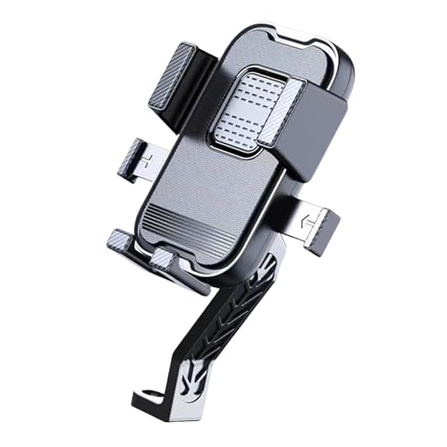 BaotyJie Generische Motorrad-Telefonhalterung, Smartphone-Clip, stoßfest, stabil, 360° drehbar, Anti-Verwacklungs-Fahrradtelefonhalter für Fahrer, Rückspiegel Schwarz BaotyJie Generische Motorrad-Telefonhalterung, Smartphone-Clip, stoßfest, stabil, 360° drehbar, Anti-Verwacklungs-Fahrradtelefonhalter für Fahrer, Rückspiegel Schwarz von BaotyJie
