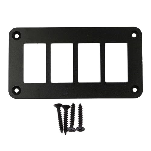 BaotyJie Halterung für Wippschalter, Aluminium, Schwarz, Passend für Arb/Carling UTV Und SUV, 4 Wege von BaotyJie