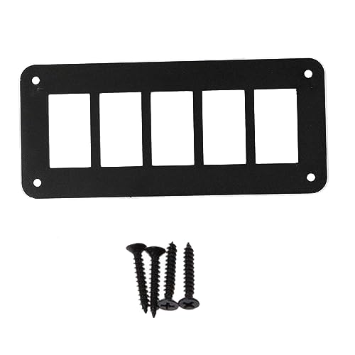 BaotyJie Halterung für Wippschalter, Aluminium, Schwarz, Passend für Arb/Carling UTV Und SUV, 5 Wege von BaotyJie