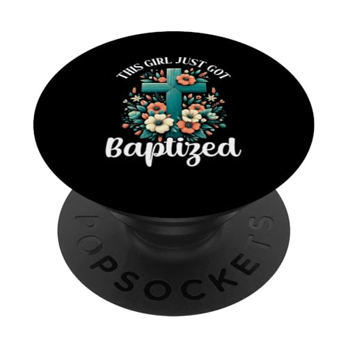 Dieses Mädchen wurde gerade getauft, Jesus Christian PopSockets Klebender PopGrip Dieses Mädchen wurde gerade getauft, Jesus Christian PopSockets Klebender PopGrip von Baptism Priests Pastors Worship Prayer Bible Nuns