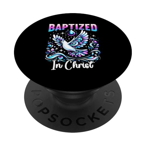 Getauft in Christus Taufe Christlich Jesus Gott Religiös PopSockets Klebender PopGrip Getauft in Christus Taufe Christlich Jesus Gott Religiös PopSockets Klebender PopGrip von Baptism Priests Pastors Worship Prayer Bible Nuns