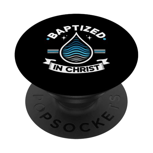 Getauft in Christus Taufe Christlicher religiöser Jesus Gott PopSockets Klebender PopGrip Getauft in Christus Taufe Christlicher religiöser Jesus Gott PopSockets Klebender PopGrip von Baptism Priests Pastors Worship Prayer Bible Nuns