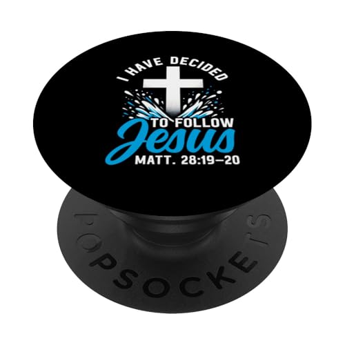 Ich habe beschlossen, Jesus zu folgen, getauft, christlich PopSockets Klebender PopGrip Ich habe beschlossen, Jesus zu folgen, getauft, christlich PopSockets Klebender PopGrip von Baptism Priests Pastors Worship Prayer Bible Nuns