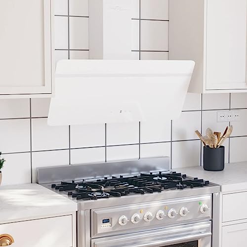 BaraSh Dunstabzugshaube 90 cm Stahl und Hartglas Weiß Dunstabzugshaube Umluft BaraSh Dunstabzugshaube 90 cm Stahl und Hartglas Weiß Dunstabzugshaube Umluft von BaraSh