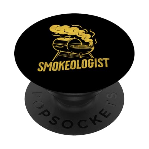 Smokeologe Barbecue Grill Master Pride PopSockets Klebender PopGrip von Barbecue Enthusiast Grilling Smoker