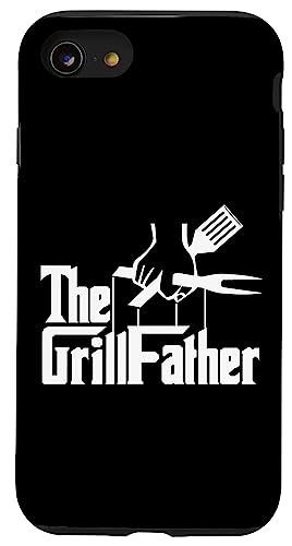 Grillfather Grillen Barbecue BBQ Grill Fleischliebhaber Hülle für iPhone SE (2020) / 7 / 8 von Barbecue und Grill Geschenke für Fleischliebhaber