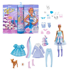 Barbie Adventskalender Color Reveal mehrfarbig von Barbie