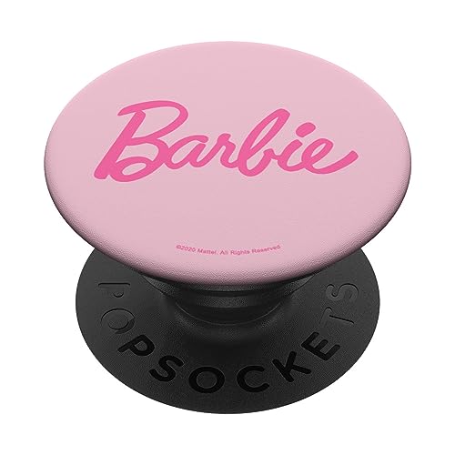 Barbie Classic Rosafarbenes Logo PopSockets Klebender PopGrip von Barbie