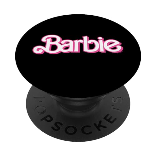 Barbie – Retro-Logo in Pink und Weiß PopSockets Klebender PopGrip von Barbie