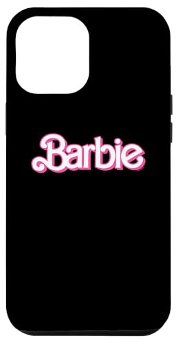 Hülle für iPhone 12 Pro Max Barbie – Retro-Logo in Pink und Weiß von Barbie