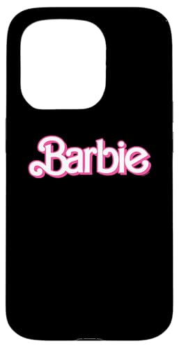 Hülle für iPhone 15 Pro Barbie – Retro-Logo in Pink und Weiß von Barbie