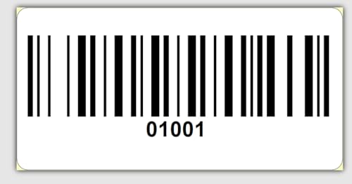 Universal Etiketten Archivierungsetiketten 30x15mm Code 128B 1000Etiketten/Rolle 4 bis 6 Stellig (ThermoTop, 01001-02000) von Barcodelabels24